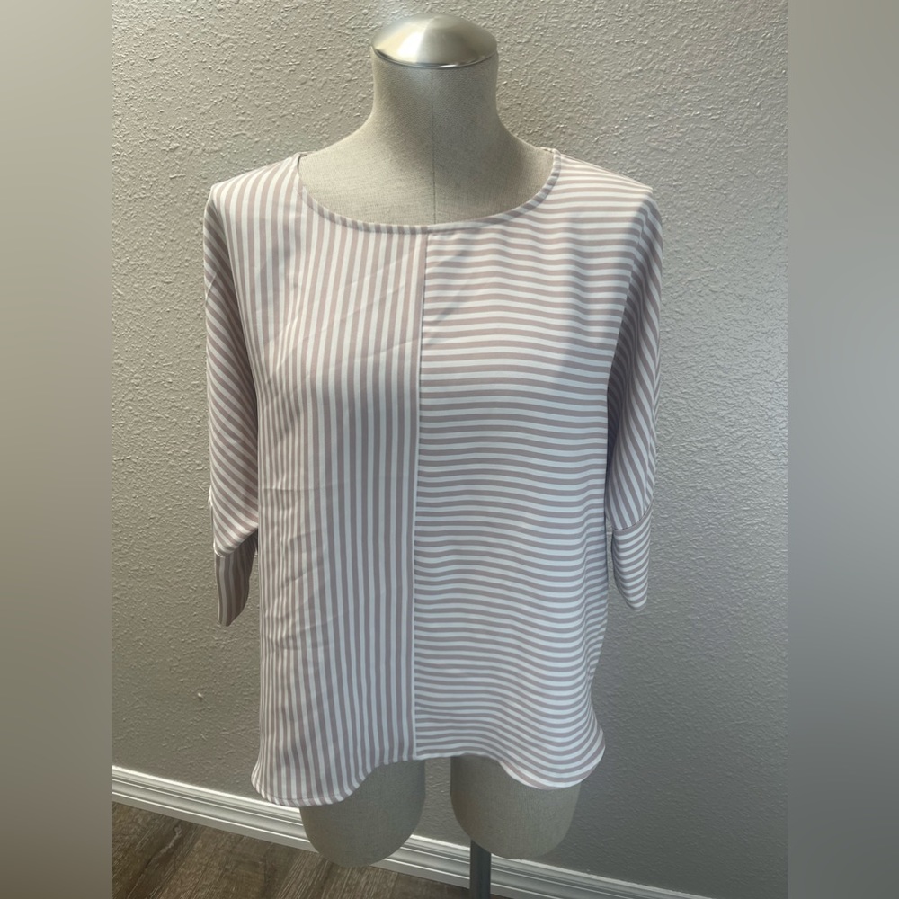 EXPRESS Dress Blouse Asymmetrical Lines